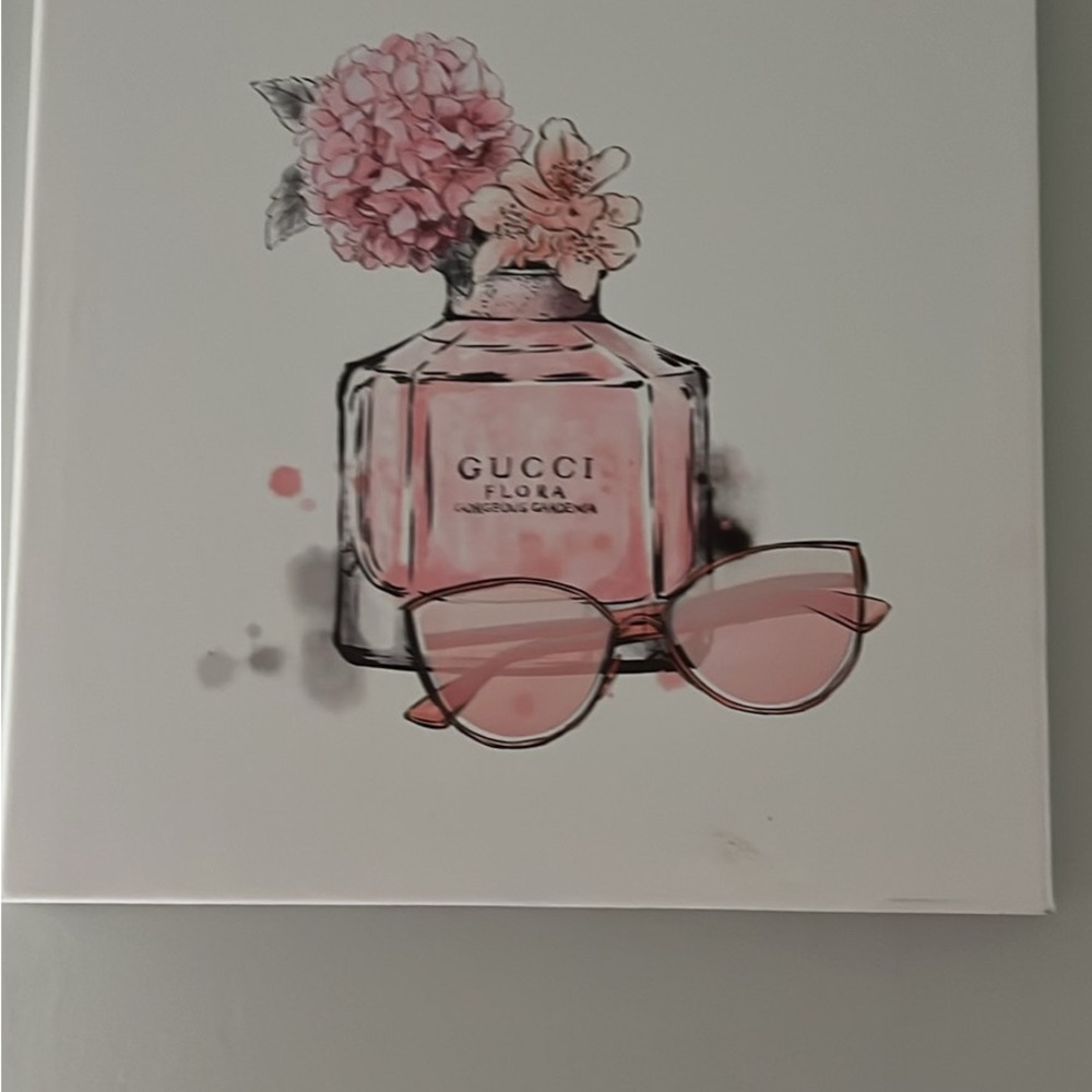 Gucci Flora Pink Wall Art Decor